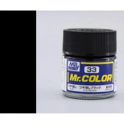 Paint And Model Supplies / Tools Mr. Hobby Mr. Color C33 Flate Black 10ml Bottle