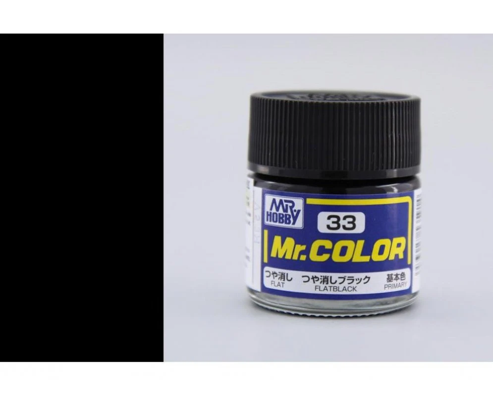 Paint And Model Supplies / Tools Mr. Hobby Mr. Color C33 Flate Black 10ml Bottle 4 Paint And Model Supplies / Tools Mr. Hobby Mr. Color C33 Flate Black 10ml Bottle