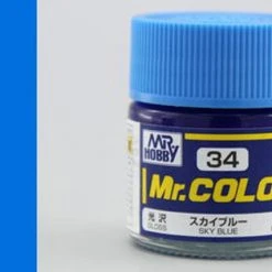 Paint And Model Supplies / Tools Mr. Hobby Mr. Color C34 Gloss Sky Blue 10ml Bottle