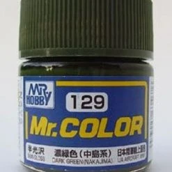 Mr. Hobby Mr. Color C129 Semi Gloss Dark Green - Nakajima 10ml Bottle