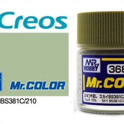 Mr. Hobby Mr. Color C368 Flat 75% Sky BS381C/210 WWII British RAF Fighter Camo 10ml Bottle Paint And Model Supplies / Tools
