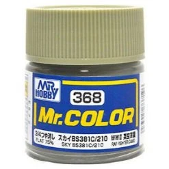 Mr. Hobby Mr. Color C368 Flat 75% Sky BS381C/210 WWII British RAF Fighter Camo 10ml Bottle Paint And Model Supplies / Tools