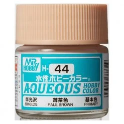 Mr. Hobby Aqueous Hobby Color H44 Semi Gloss Pale Brown (Flesh Tone) 10ml Bottle Paint And Model Supplies / Tools