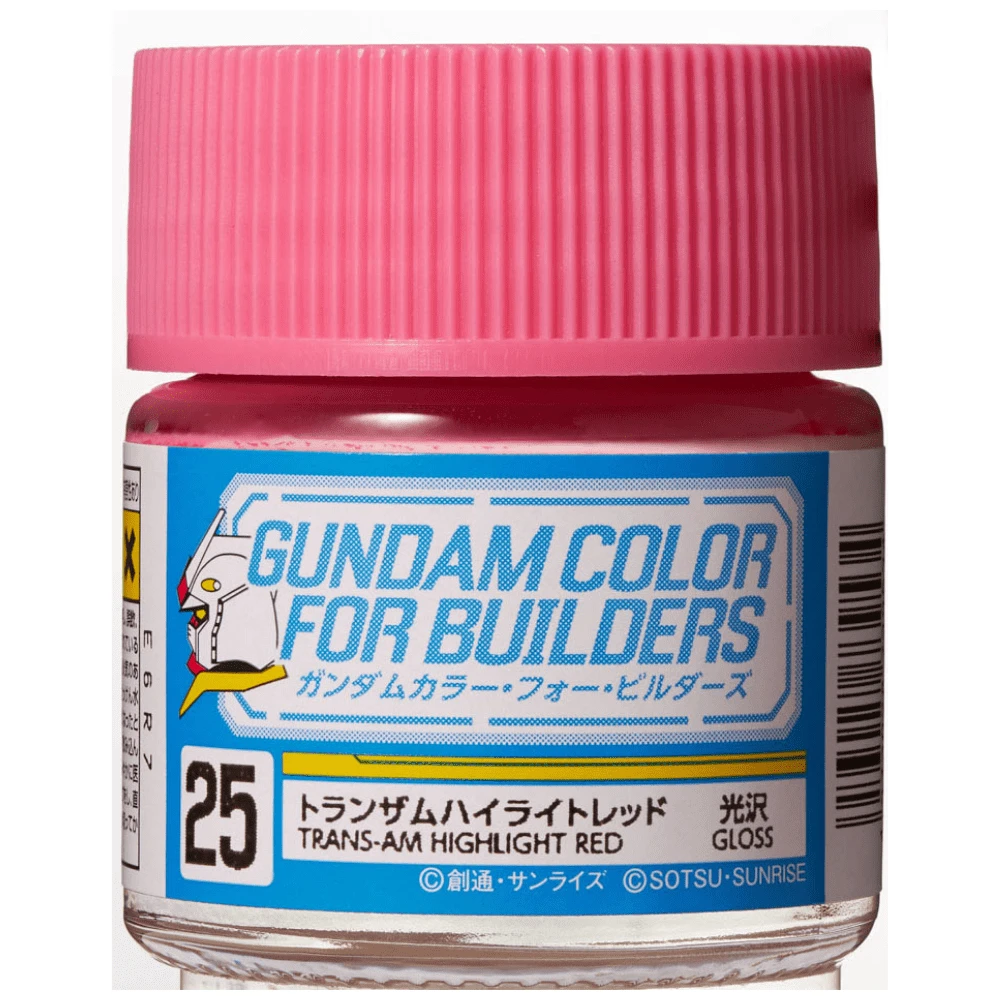 Mr. Hobby Mr. Color Gundam Color UG25 Trans-AM Highlight Red Semi Gloss 10ml Bottle 3 Mr. Hobby Mr. Color Gundam Color UG25 Trans-AM Highlight Red Semi Gloss 10ml Bottle