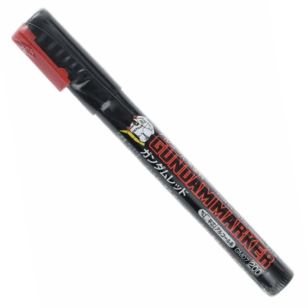 GSI Gundam Marker GM07 Red - Chisel Tip Marker Paint Pen 3 GSI Gundam Marker GM07 Red - Chisel Tip Marker Paint Pen