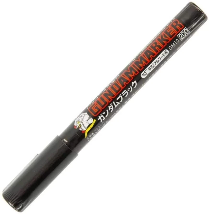 GSI Gundam Marker GM10 Black - Chisel Tip Marker Paint Pen 3 GSI Gundam Marker GM10 Black - Chisel Tip Marker Paint Pen