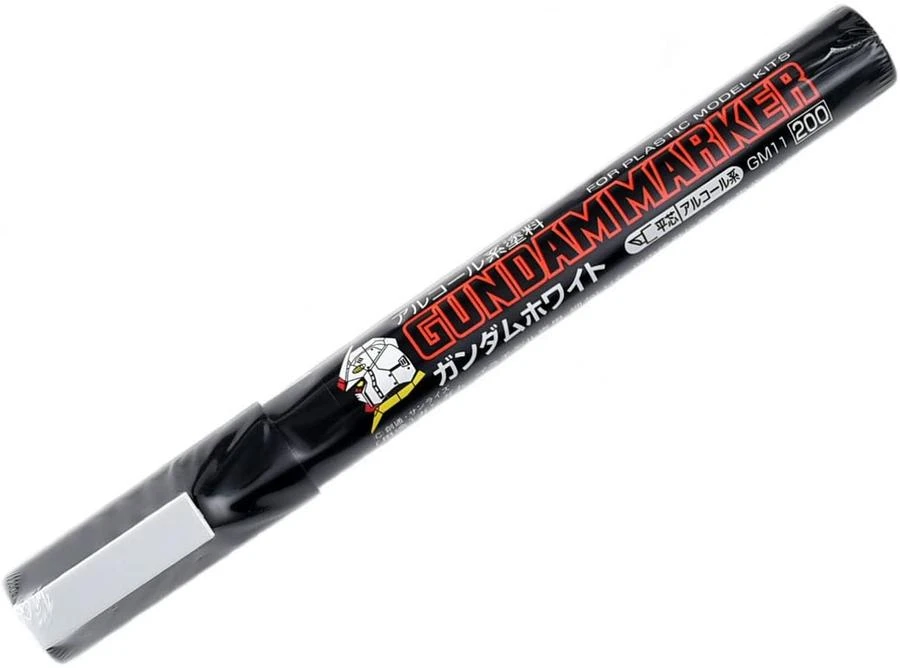 GSI Gundam Marker GM11 White - Chisel Tip Marker Paint Pen 3 GSI Gundam Marker GM11 White - Chisel Tip Marker Paint Pen