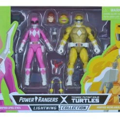 Hasbro Lightning Collection Mighty Morphin Power Rangers X Teenage Mutant Ninja Turtles Morphed April O'Neil & Morphed Michelangelo Action Figure