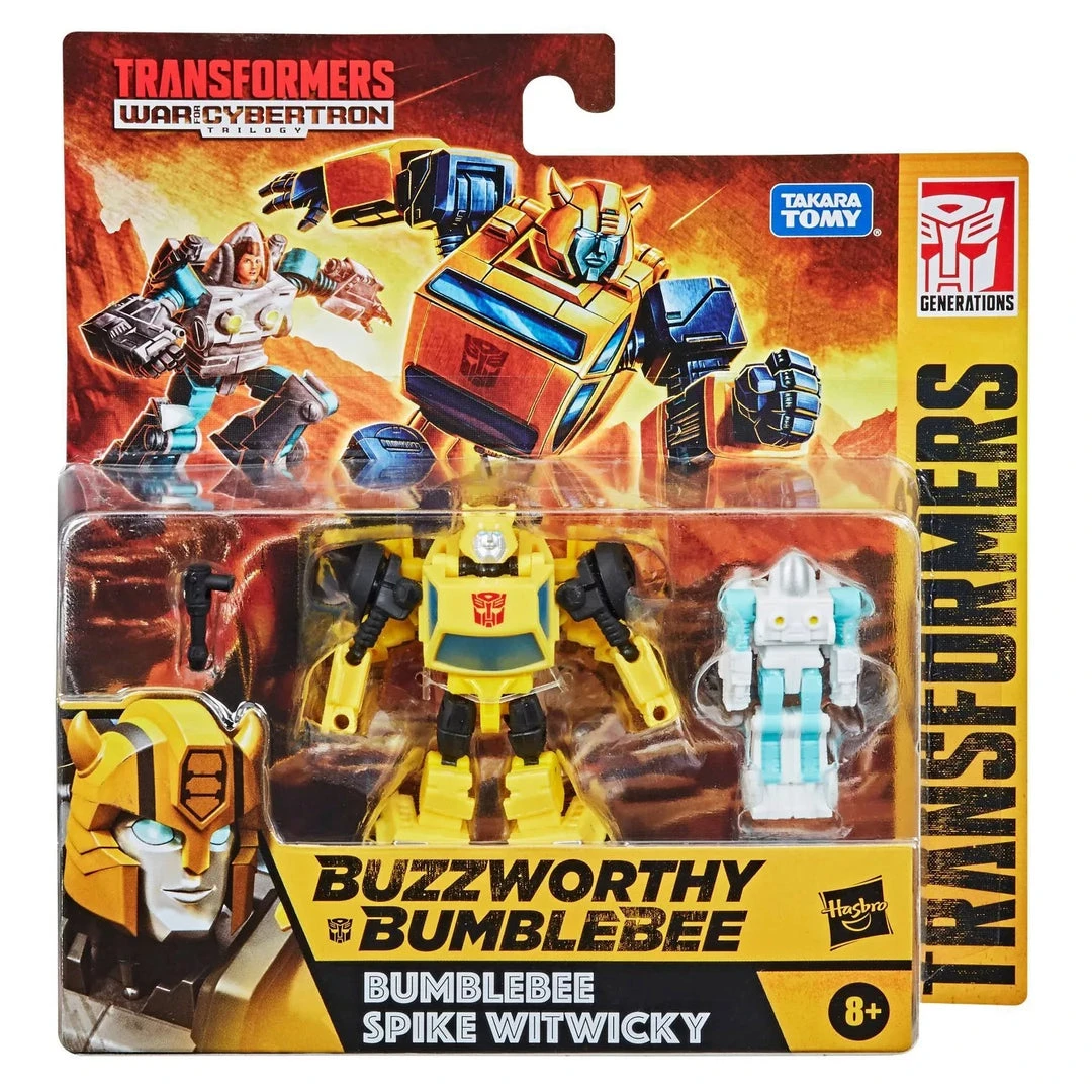 Hasbro Transformers War For Cybertron Trilogy Core Buzzworthy Bumblebee And Spike Witwicky 2 Pack Action Figure 6 Hasbro Transformers War For Cybertron Trilogy Core Buzzworthy Bumblebee And Spike Witwicky 2 Pack Action Figure