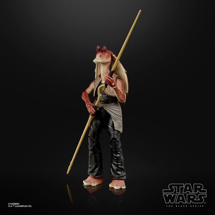 Hasbro Star Wars Black Series #01 The Phantom Menace Jar Jar Binks 6 Inch Action Figure 6 Hasbro Star Wars Black Series #01 The Phantom Menace Jar Jar Binks 6 Inch Action Figure