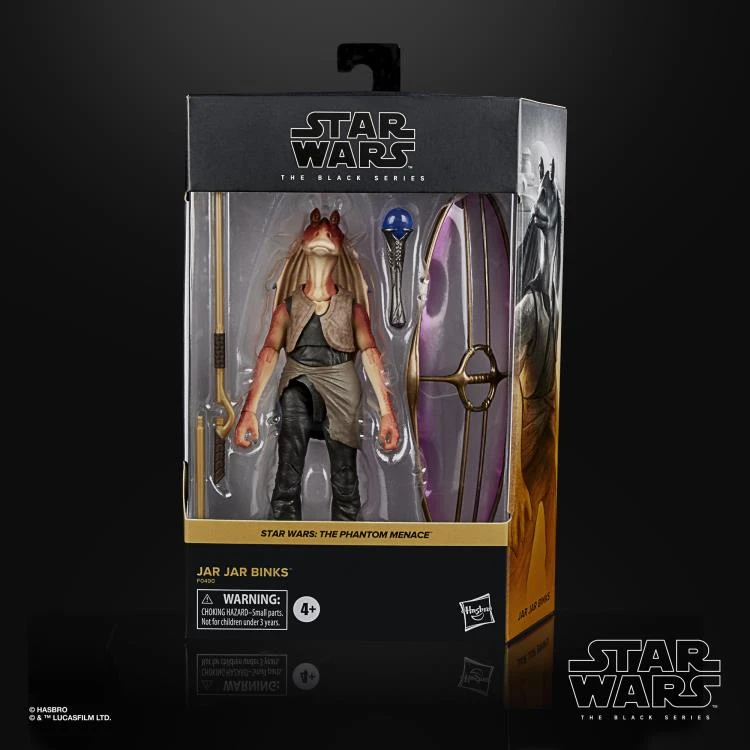 Hasbro Star Wars Black Series #01 The Phantom Menace Jar Jar Binks 6 Inch Action Figure 7 Hasbro Star Wars Black Series #01 The Phantom Menace Jar Jar Binks 6 Inch Action Figure
