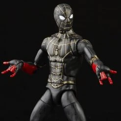 Hasbro Marvel Legends Spider-Man: No Way Home Wave Black And Gold Suit Spider-Man (Marvel's Armadillo BAF)