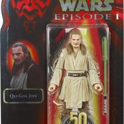 Hasbro Star Wars The Black Series Lucasfilm 50th Anniversary Episode I Qui-Gon Jinn 6 Inch Action Figure