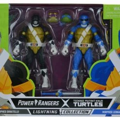 Hasbro Lightning Collection Mighty Morphin Power Rangers X Teenage Mutant Ninja Turtles Morphed Donatello & Morphed Leonardo Action Figure
