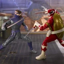 Hasbro Lightning Collection Mighty Morphin Power Rangers X Teenage Mutant Ninja Turtles Morphed Raphael & Foot Soldier Tommy Action Figure