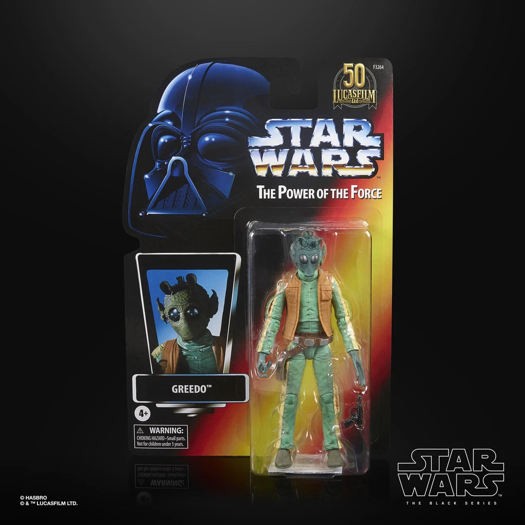 Hasbro Star Wars The Black Series Lucasfilm 50th Anniversary The Power Of The Force Greedo 6 Inch Action Figure 6 Hasbro Star Wars The Black Series Lucasfilm 50th Anniversary The Power Of The Force Greedo 6 Inch Action Figure