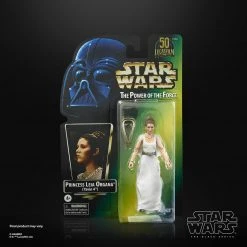 Hasbro Star Wars The Black Series Lucasfilm 50th Anniversary The Power Of The Force Princess Leia Organa (Yavin 4) 6 Inch Action Figure