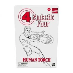 Hasbro Marvel Legends Vintage Retro Series Fantastic Four 4 Human Torch Action Figure