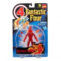 Hasbro Marvel Legends Vintage Retro Series Fantastic Four 4 Human Torch Action Figure