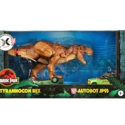 Takara Tomy Transformers Generations Collaborative Jurassic Park Mash-Up Tyrannocon Rex And JP93 Two-Pack Action Figure