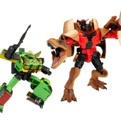 Takara Tomy Transformers Generations Collaborative Jurassic Park Mash-Up Tyrannocon Rex And JP93 Two-Pack Action Figure