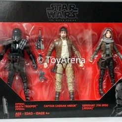 Hasbro Star Wars Rogue One The Black Series 3 Pack Death Trooper Captain Cassian Andor Sergeant Jyn Erso Jedha 6 Inch Action Figure Target Exclusive