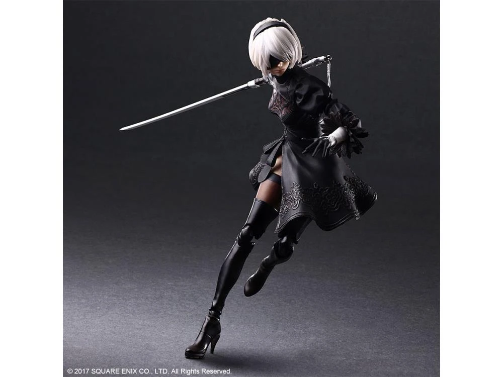 Square Enix NieR: Automata YoRHa No. 2 Type B 2B (Deluxe Version) Play Arts Kai Action Figure 5 Square Enix NieR: Automata YoRHa No. 2 Type B 2B (Deluxe Version) Play Arts Kai Action Figure