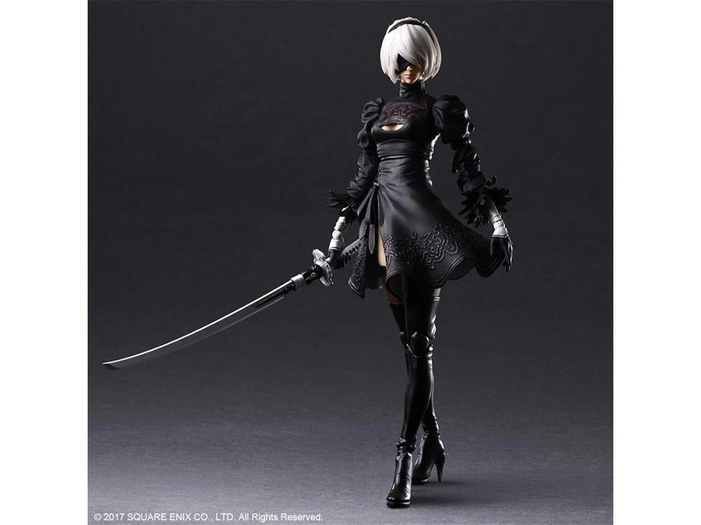 Square Enix NieR: Automata YoRHa No. 2 Type B 2B (Deluxe Version) Play Arts Kai Action Figure 4 Square Enix NieR: Automata YoRHa No. 2 Type B 2B (Deluxe Version) Play Arts Kai Action Figure
