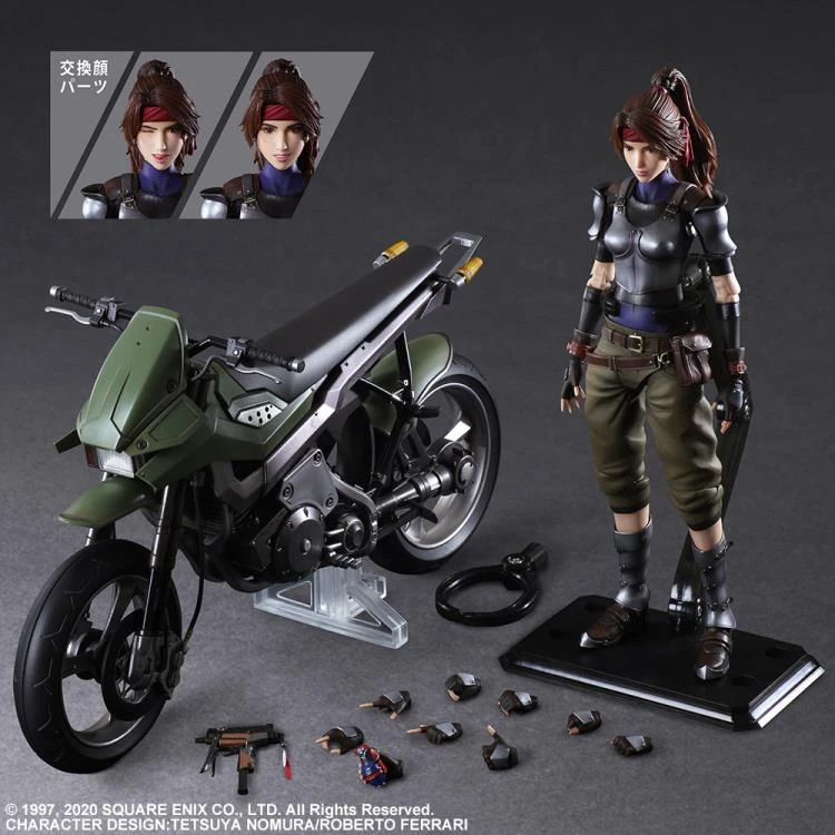 Square Enix Final Fantasy VII Remake Jessie And Motorcycle Set Play Arts Kai Action Figure 3 Square Enix Final Fantasy VII Remake Jessie And Motorcycle Set Play Arts Kai Action Figure