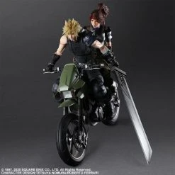 Square Enix Final Fantasy VII Remake Cloud, Jessie And Motorcycle Set Play Arts Kai Action Figure