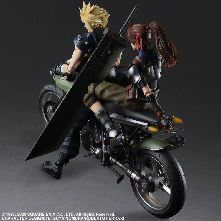 Square Enix Final Fantasy VII Remake Cloud, Jessie And Motorcycle Set Play Arts Kai Action Figure 6 Square Enix Final Fantasy VII Remake Cloud, Jessie And Motorcycle Set Play Arts Kai Action Figure