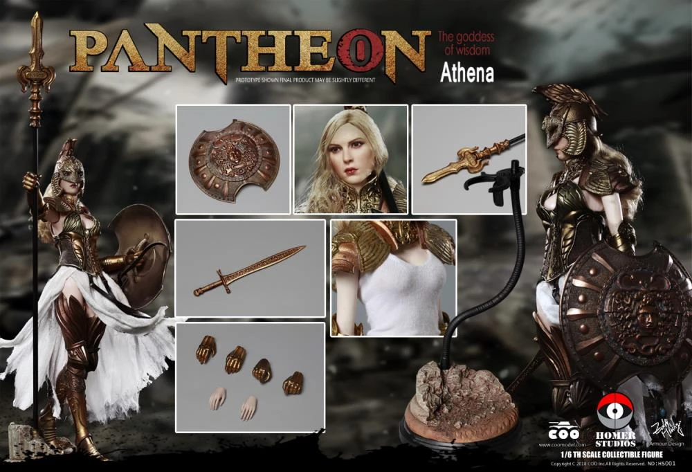 COO Model 1/6 Pantheon Athena (Goddess Of Wisdom) Scale Figure 12 COO Model 1/6 Pantheon Athena (Goddess Of Wisdom) Scale Figure