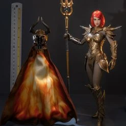 Scale Figures (1/6, 1/4, ETC) TBLeague Phicen 1/6 Knight Of Fire Golden Sixth Scale Action Figure PL2020-173A