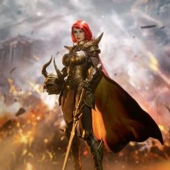 Scale Figures (1/6, 1/4, ETC) TBLeague Phicen 1/6 Knight Of Fire Golden Sixth Scale Action Figure PL2020-173A