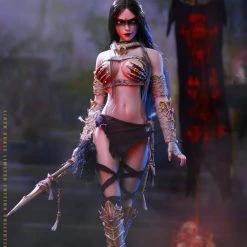 Pop Toys Toys 1/6 Pop Costume Witch Hunter Bloody Shaman Aphaia (Blackl Shaman) WH002 Sixth Scale Figure Scale Figures (1/6, 1/4, ETC)