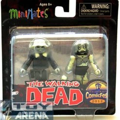 Minimates The Walking Dead Winter Coat Dale And Female Zombie Comic Fest 2012