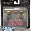 Minimates The Walking Dead Amy And Stabbed Zombie 2 Pack Action Figure Rare