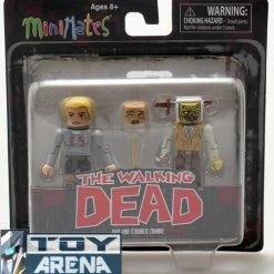 Minimates The Walking Dead Amy And Stabbed Zombie 2 Pack Action Figure Rare