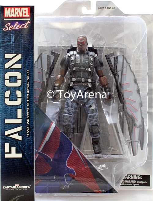 Diamond Comics Marvel Select The Falcon Captain America The Winter Soldier Action Figure 3 Diamond Comics Marvel Select The Falcon Captain America The Winter Soldier Action Figure