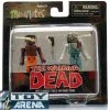 Minimates The Walking Dead Battle Damage Tyreese And Farmer Zombie 2 Pack Series 3 Rare Action Figure
