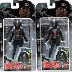 Skybound Exclusive The Walking Dead Michonne BOTH Full Color And Black/White Bloody Action Figure SDCC Exclusive