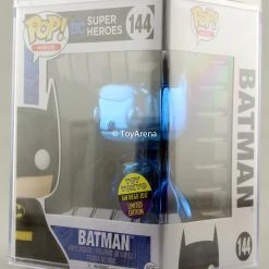 Funko Pop Blue Chrome Batman Toy Tokyo San Diego 2017 Exclusive With Hard Case