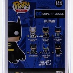 Funko Pop Blue Chrome Batman Toy Tokyo San Diego 2017 Exclusive With Hard Case