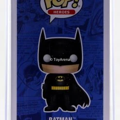 Funko Pop Blue Chrome Batman Toy Tokyo San Diego 2017 Exclusive With Hard Case