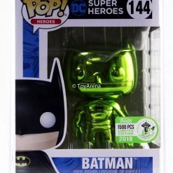 Funko Pop Green Chrome Batman ECCC 2018 Exclusive With Hard Case