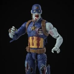 Hasbro Marvel Legends Disney+ What IF...? Wave 1 Zombie Captain America (BAF Marvel's The Watcher) Action Figure