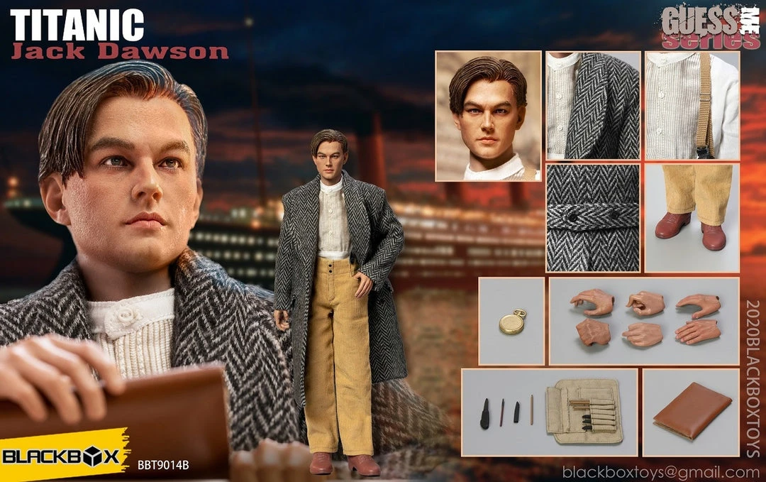 Other 1/6 Blackbox Toys 1/6 BBT-9014B Guess Me Series Titanic Jack Version B Sixth Scale Figure Scale Figures (1/6, 1/4, ETC) 4 Other 1/6 Blackbox Toys 1/6 BBT-9014B Guess Me Series Titanic Jack Version B Sixth Scale Figure Scale Figures (1/6, 1/4, ETC)