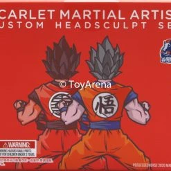 3rd Party Figuarts Demoniacal Fit Possessed Horse Scarlet Martial Artist Custom Headsculpt (Kaio Ken Son Goku Hair) Action Figure