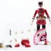Bandai LOOSE Pink From S.H. Figuarts Power Rangers Super Samurai Metallic Coating Deluxe Action Figure Set SDCC 2013