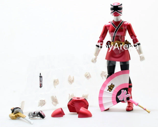 Bandai LOOSE Pink From S.H. Figuarts Power Rangers Super Samurai Metallic Coating Deluxe Action Figure Set SDCC 2013 3 Bandai LOOSE Pink From S.H. Figuarts Power Rangers Super Samurai Metallic Coating Deluxe Action Figure Set SDCC 2013